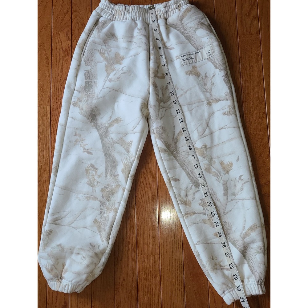 Comfrt Tranquil Short Leg sweatpants White Camel Cotton Womens Adult Sz Sm